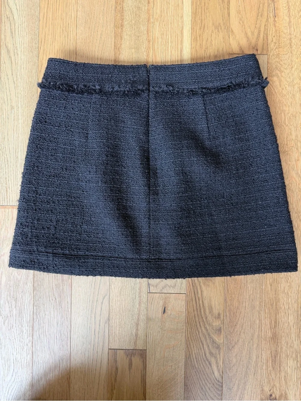 🖤 J.Crew Black Tweed Patch Pocket Mini Skirt Size 8